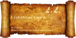 Lichtblau Laura névjegykártya