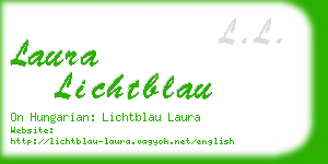 laura lichtblau business card